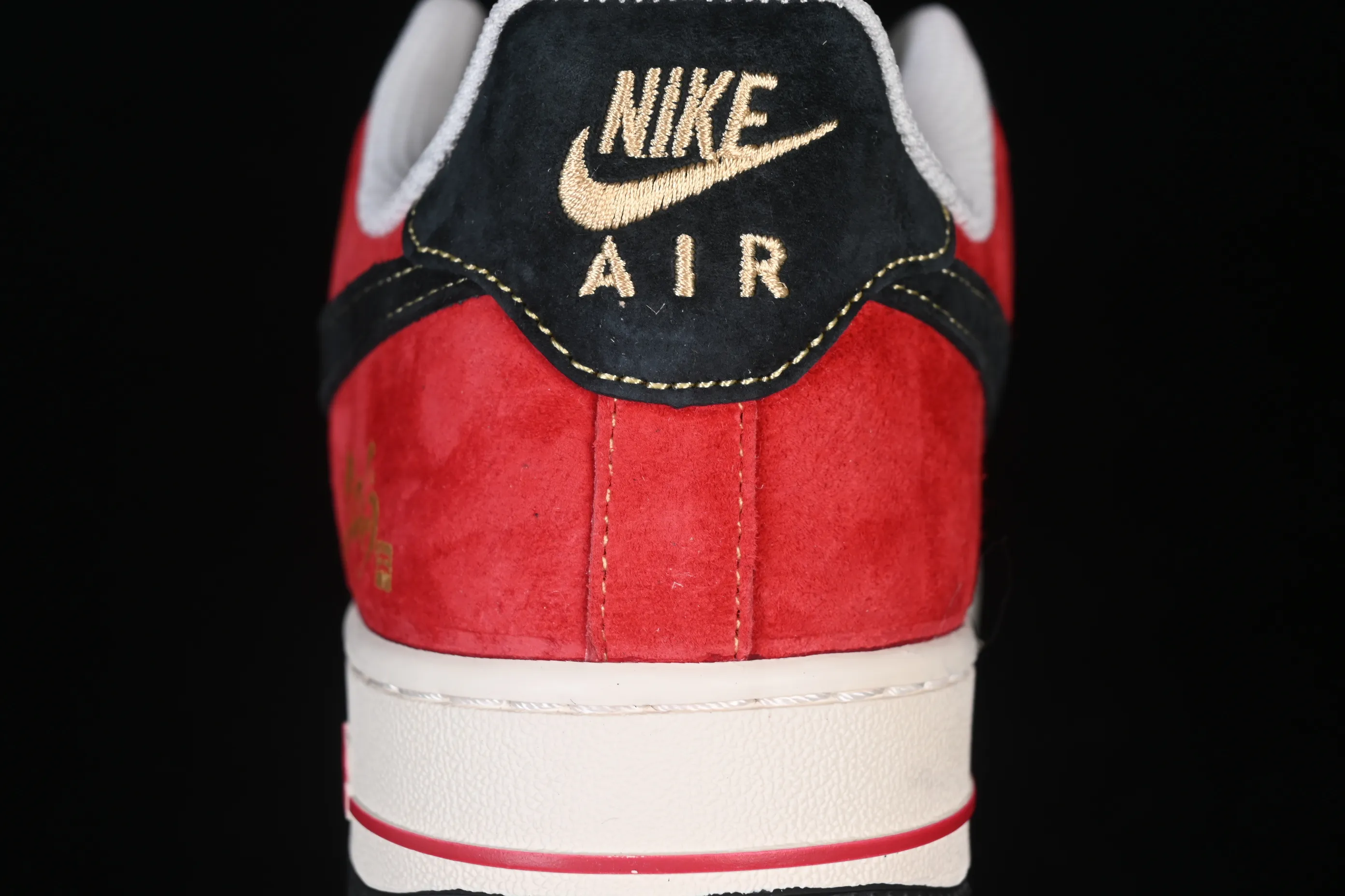 All categories Nk Air Force 1 Air Force series Nk Air Force 1 Low Air Force low-top Nike Air Force 1'07 Low red, black and gold Air Force 1 low-top casual sneakers QW5288-117